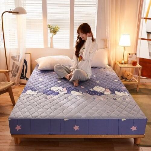 New Waterproof Mattress Protector Height 12inchs Folding Mattress Protector Thicken Fitted Bedsheet Bedsheet cover