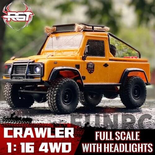 RGT 136161 1/16 2.4G 2WD Rock Crawler RC Car Off-Road Truck Vehicle Remote Control Model Kids Battery Powered Cars Toys Boy Gift