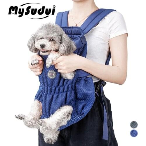 MySudui Pet Dog Cat Carrier Backpack Outdoor Travel Lightweight Dog Soft Mesh Breathable Carrying Bag For Puppy Chihuahua Cats