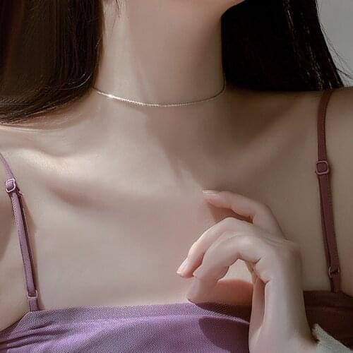 Silver Color Gypsophila Stars Necklace For Women Fashion Design Elegant Clavicle Chain Necklace Jewelry Creative Gifts