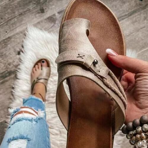 2021 Women Hemp Slippers Woman Flip Flop Shoes Female Solid Footwear Womens Ladies Summer Beach New Comfortable Plus Size 43