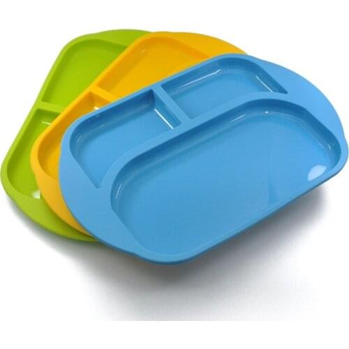 Sozzy Baby Insulated Hot Food Plate Meals Infant Separator Plate Food Safe Baby Toy Teeth Maracas Assistant Food Plates
