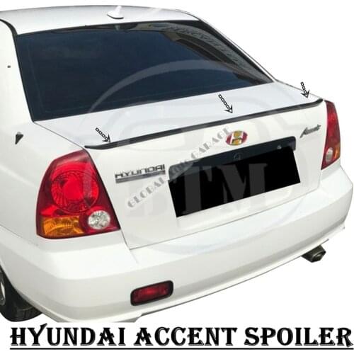 For HYUNDAI ACCENT Spoiler 2006-2021 Auto Accessory Universal Spoilers Car Antenna For Car Styling Sill Diffüser