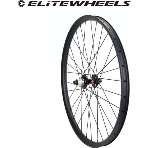 ELITEWHEELS Super Light Weight Carbon 29er MTB 350g Rim For XC AM Mountain Bike Wheel Tubeless 33mm*29mm NOVATEC D791/D792 Hub