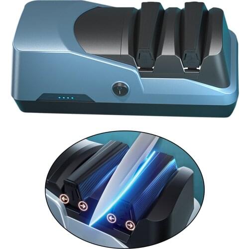 Professional Electric Kitchen Knife Sharpener Knife Sharpening Stone Scissor Sharpeners USB Charging Knife Grinder for Kitchen
