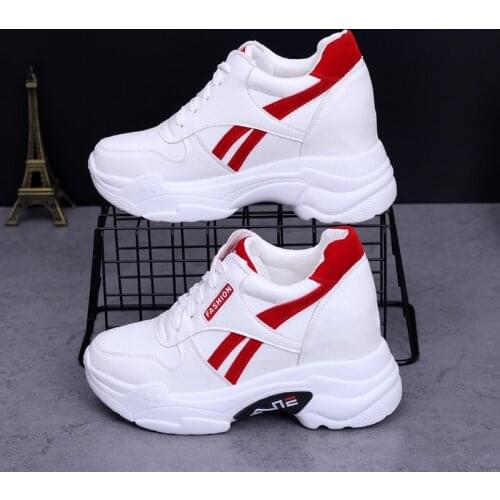 Thick Bottom Womens Breathable Chunky Sneakers Spring Height Increasing Vulcanize Shoes Woman Platform Sneaker Women Trainers