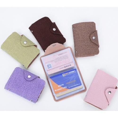 24 Card Bits Women Credit Card Wallet Fashion Cards ID Holder Jute Cotton Fabric Wallet for Cards Card Holder