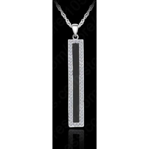 New Trendy 925 Sterling Silver Pendant Oil Necklace &Statement Women Jewelry Gift Free Shipping
