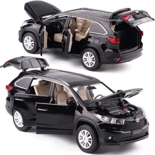 1:32 High Lander Metal Alloy Car Die Cast Miniature Model Simulation Sound Light Sedan Toys Vehicle For Children