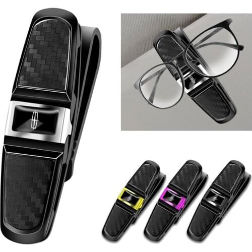 1Pcs Car Sunglasses Clip Auto Sun Visor Card Ticket Clamp For Lincoln Continental Navigator MKC MKZ MKX MKS MKX-Aviator Flyer
