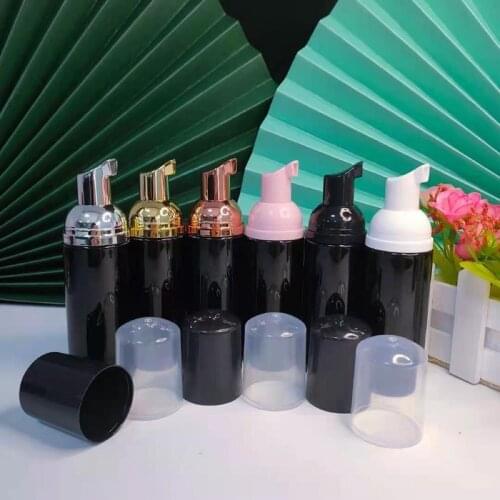 10PCS 60Ml bright black foam bottle soap mousse liquid dispenser plastic foam shampoo lotion bottle foam bottle