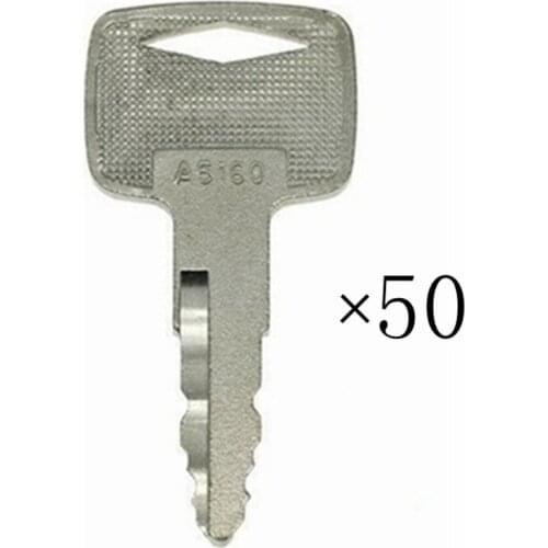50pc Ignition Keys For Mitsubishi For CAT Forklift 91A07-01910 A5160