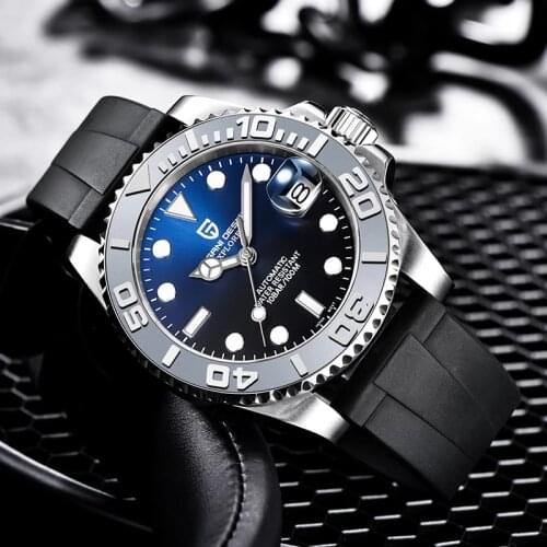 PAGANI DESIGN 40mm Mens Luxury Automatic Watch Top Brand Sapphire Glass Waterproof Watch Mens Stainless Steel Mechanical Watch