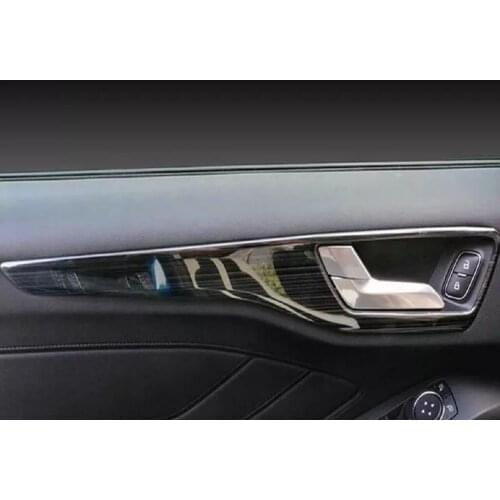 Stainless steel decorative frame for door inner handle of car panel for ford focus MK4 2019