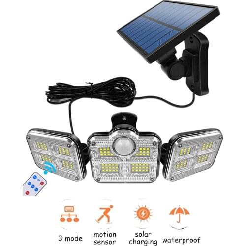 138 led seperable remote Solar Lamp Waterproof Garden Decor Landscape Lawn solar light Path Lighting Torch Outdoor motion sensor