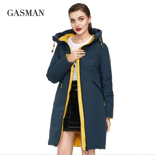 GASMAN 2020 High quality brand hooded down parka Womens winter jacket womens coat Female warm outwear thcik jacket hot new 210