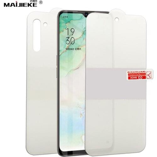 9D Front+Back Hydrogel Film For OPPO Reno 3 pro Full Cover Screen Protector for OPPO Reno 3 Soft TPU Film Not Glass