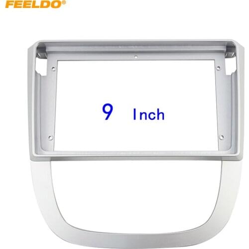 FEELDO Car Audio Face Plate Fascia Frame For Buick Firtland GL8 06-12 9" Big Screen 2Din Radio Stereo Panel Dash Mount Refitting