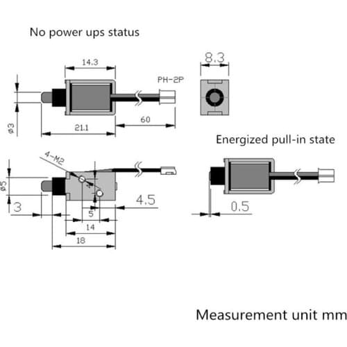 Mini DC 5V Electromagnetic Lock Small Electronic Lock Electric Bolt Cabinet Lock