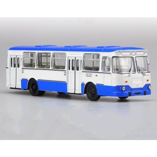 1/43 metal alloy die-casting Russian bus 677M simulation car model adult collection childrens toy gift display