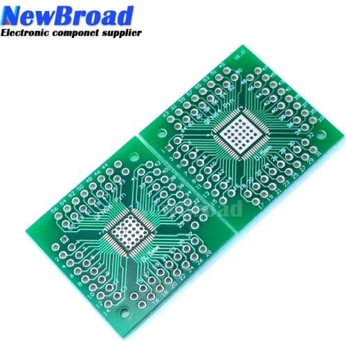 5pcs/lot pinboard Adapter plate QFN56 QFN64 to QFN conversion DIP conversion board 0.5mm pitch Transfer Board
