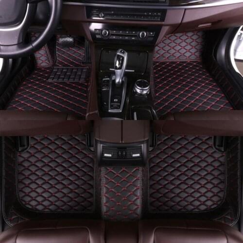 Custom Floor Mats for Car Anti-dirty Cushion foot Pads Carpet Protective Mat Car Accessories Leather For Golf CC Polo Passat
