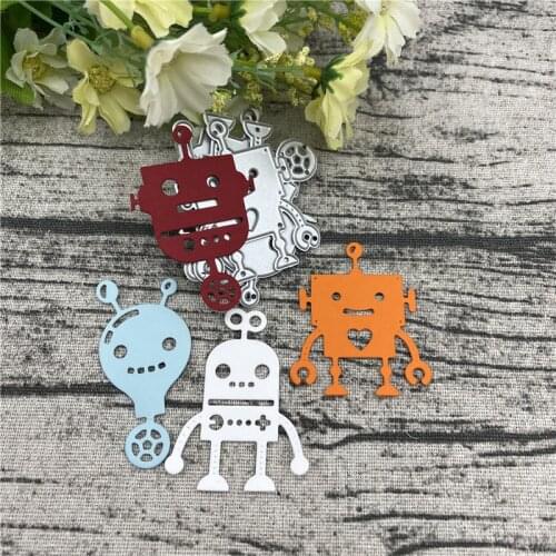 Robot suit Card Frame Craft Metal Cutting Dies For DIY Scrapbooking Album Embossing Paper Cards Decorative Crafts