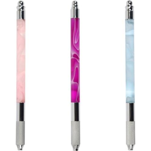 Tebori Pens Light Manual Tattoo Eyebrow Pens For Permanent Makeup Supplies Durable Aluminum Pen With Lock-Pin Tech Tattoo