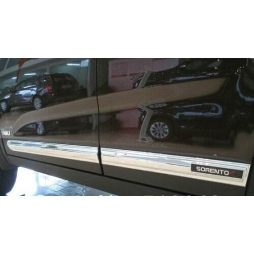 Car styling for KIA Sorento 2009-2017 ABS Chrome body side moldings side door decoration