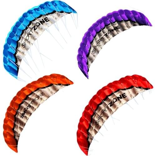 High Quality 1.8 m Dual Line 4 Colors Parafoil Parachute Sports Beach Kite Easy to Fly