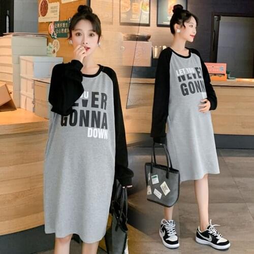 Womens Faux Wrap Maternity Dress with Adjustable Belt V Neck Breastfeeding Pregnancy Dresses Casual Nursing Dress