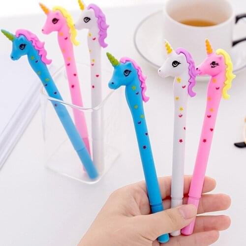 1PCS New Lovely Cartoon Teenage Girl Star Spot Pony Gel Pen Student Stationery Novelty Gift Office Supplies School Material