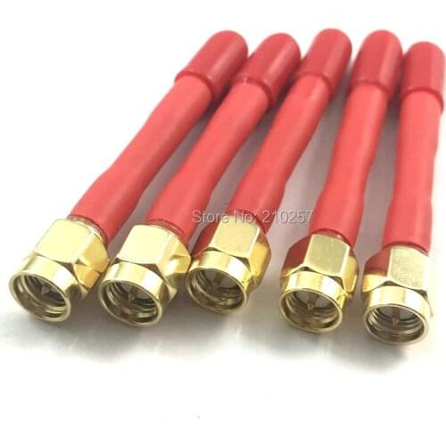 10pcs FPV Antenna 5.8G 3dbi For UAV Mini Video Transmission Super Good Transmitter 5.5cm Length Red
