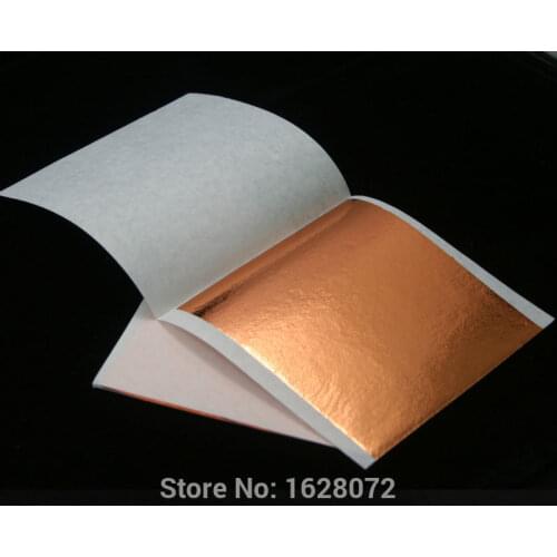 1000 sheets 8X8.5CM Taiwan Rose gold leaf for gilding decoration