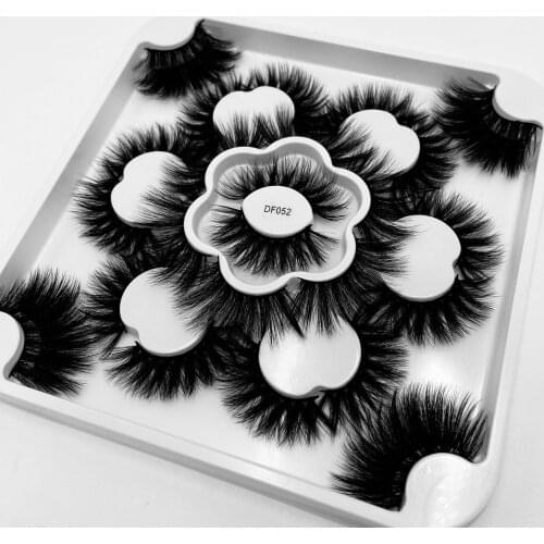 140Pair 3D/6D Mink Hair 12-25mm False Eyelashes Wispies Fluffy Long Full Strip Eyelashes Extension Handmade Grafting Lashes Tool