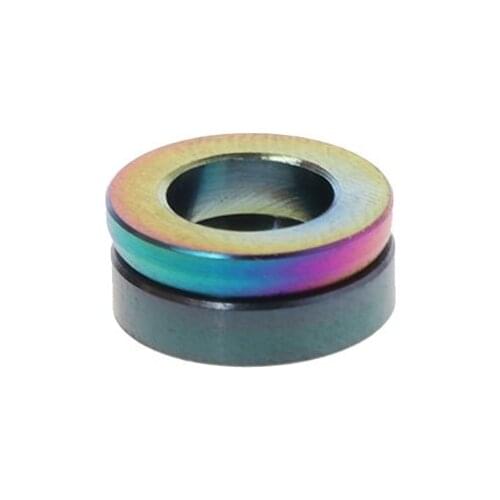 2 Pcs/Set Bicycle Spacer Hydraulic Brake Caliper M6 Titanium Alloy MTB Bike Parts Repair Convex Concave Hollow Washer Rings K1KD