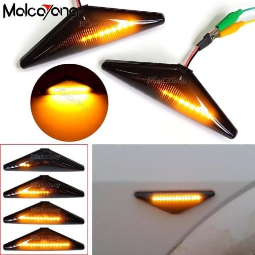 LED Dynamic Side Marker Turn Signal Light Sequential Lamp Indicator For Ford FOCUS MK1 1998-2004 MONDEO MK3 2000-2007