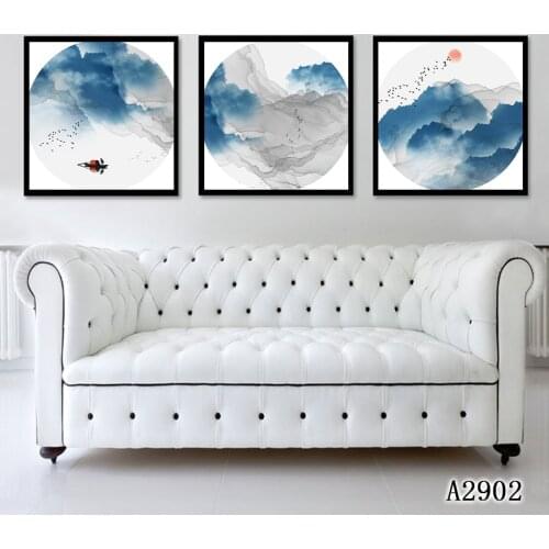 Abstract Oil Painting Print on Canvas 3pcs Modular Chinese Landcape Canvas Art Print Canvas Painting Wall Art Picture Home Decor