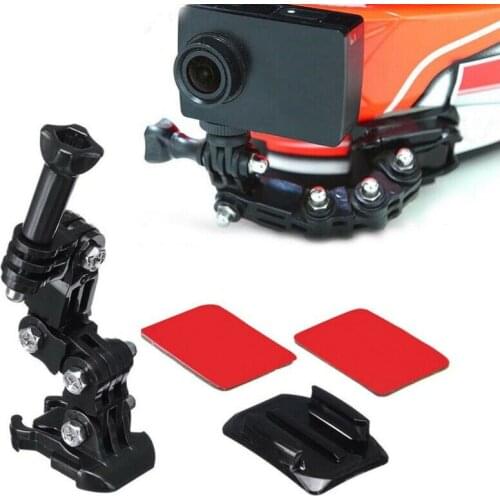 Motorcycle Helmet Mount Holder Curved Adhesive Arm For Gopro Hero Action Camera Microphone Stand Monopod Photographic