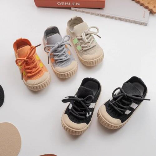 Children Shoes Boys Running Sneakers Outdoor Breathable Flying Woven Baby Girl Shoes Kids Toddler shoes