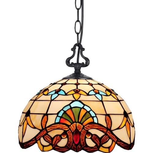 European Garden restaurant meal Tiffany pendant bedroom study retro pastoral corridor aisle creative lighting