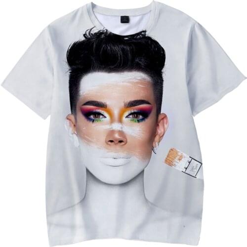 James Charles 3D Printed T-Shirt Men And Women Digital Multicolor Fashion Casual Hip Hop T Shirts 2021 Summer New Trendy Tops