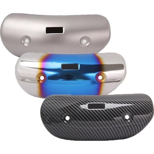 Motorcycle Exhaust Muffler Middle Connection Link Pipe Carbon Fiber Protector Heat Shield Cover Guard For Z900 z750 z250 cbr1000