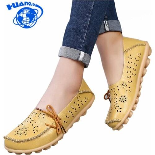 HUANQIU Women's Moccasins