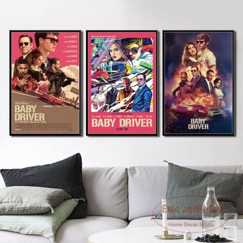 Movie Ansel Elgort Baby Driver Canvas Painting Posters And Prints Vintage Poster Decorative Home Decor Cuadro Decorativo