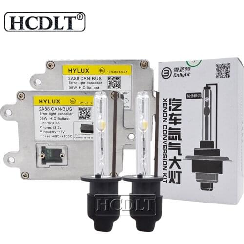 HCDLT 4300K 5000K 6000K Canbus HID Kit Xenon H1 H3 H7 H11 HB3 HB4 9012 D2H Cnlight Xenon Lamp Bulb 35W Hylux 2A88 Canbus Ballast