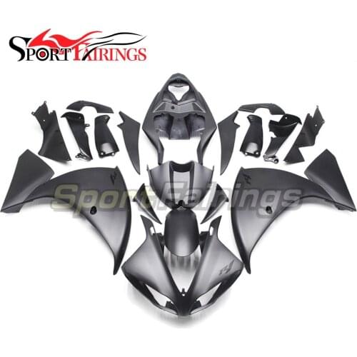 ABS Motorcycle Fairing Kits For Yamaha YZF1000 R1 Year 09 10 11 2009 2010 2011Bodywork Sportbike Flat Black Grey Decals Carenes
