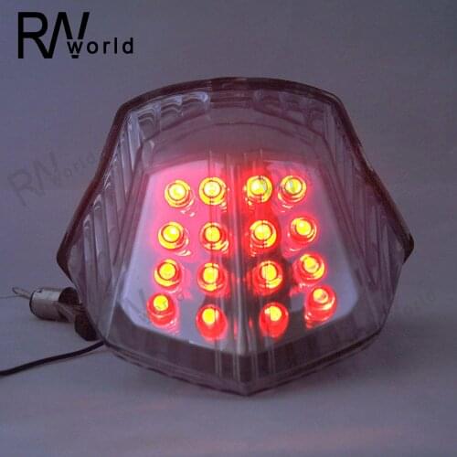 Motorcycle LED Taillight Turn Signal Light Brake Lamp For YAMAHA XJ6 FZ6 2009-2013 2010 2011 2012 XJ-6 FZ-6 XJ 6 FZ 6 Clear New