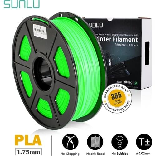 SUNLU Filament PLA 1.75MM 1kg Plastic PLA Filament For 3D Printer 3d Printing Material