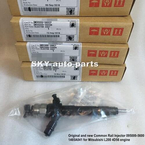 Original and new Common Rail Injector 095000-5600 1465A041 for L200 4D56 engine